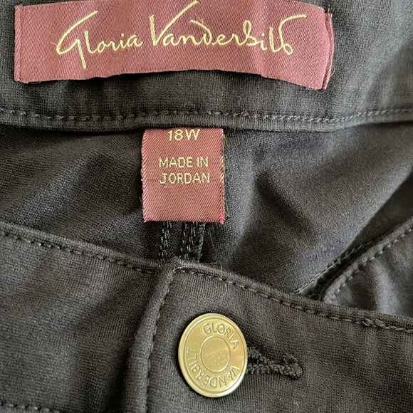 GLORIA VANDERBILT Dark Blue Work/Dress Pants Back Pockets Size 18w - Picture 7 of 7